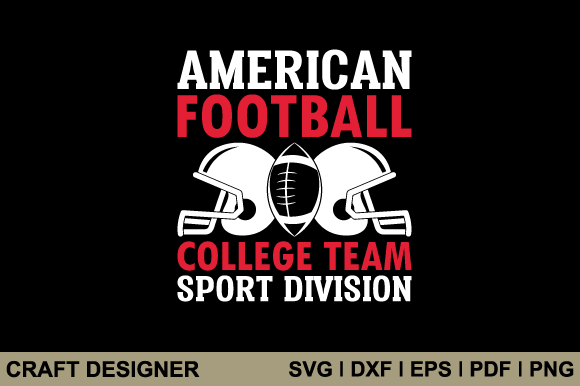 American Football College Team Svg File: Graphics for Crafts