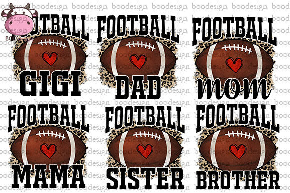 Football Family Sublimation Bundle: Graphics for Crafts