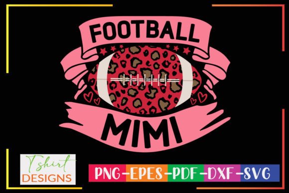 Football Mimi Sublimation Design: Graphics for Crafts