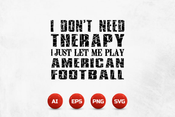 Football Therapy Graphics for Crafts